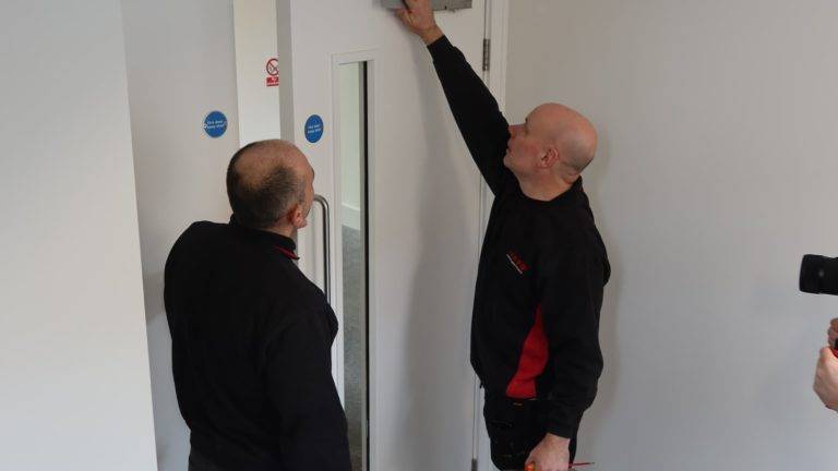 Inspecting fire door