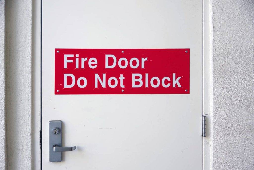 Fire Door Inspection, Do Not Block