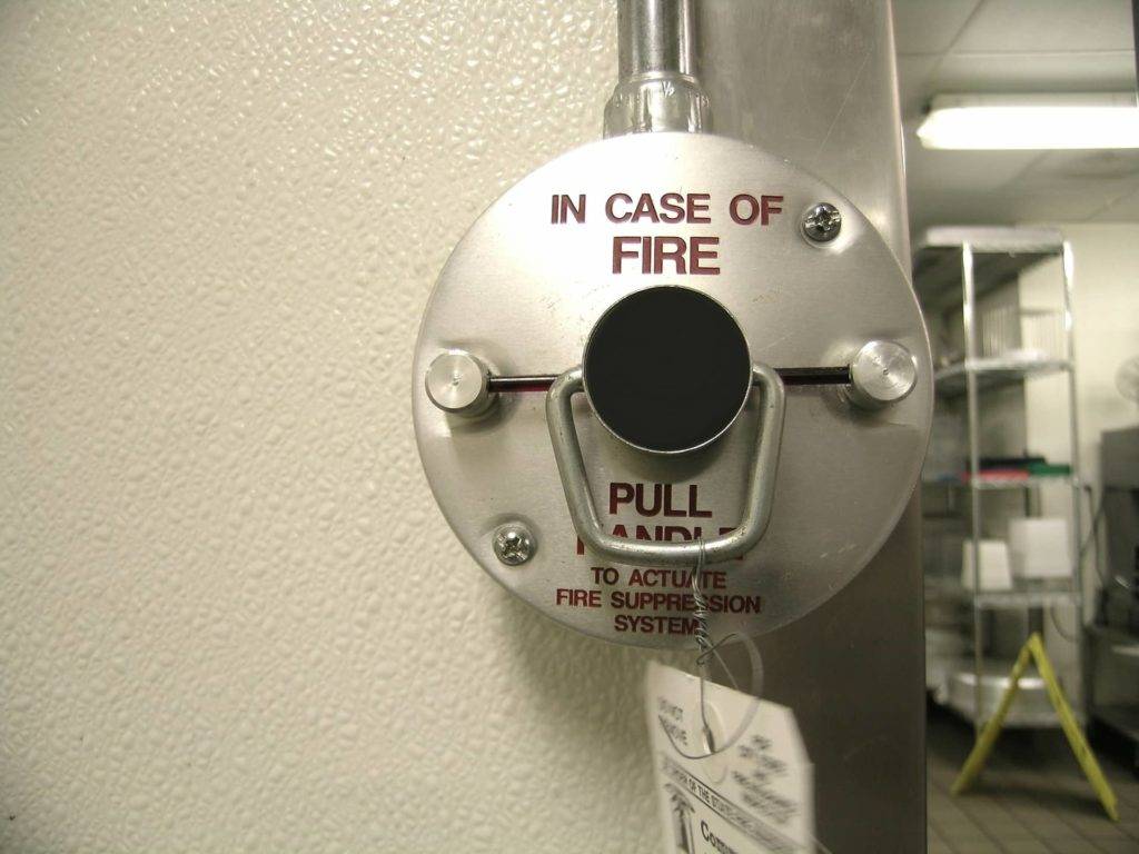 Fire Suppression System Activation Panel